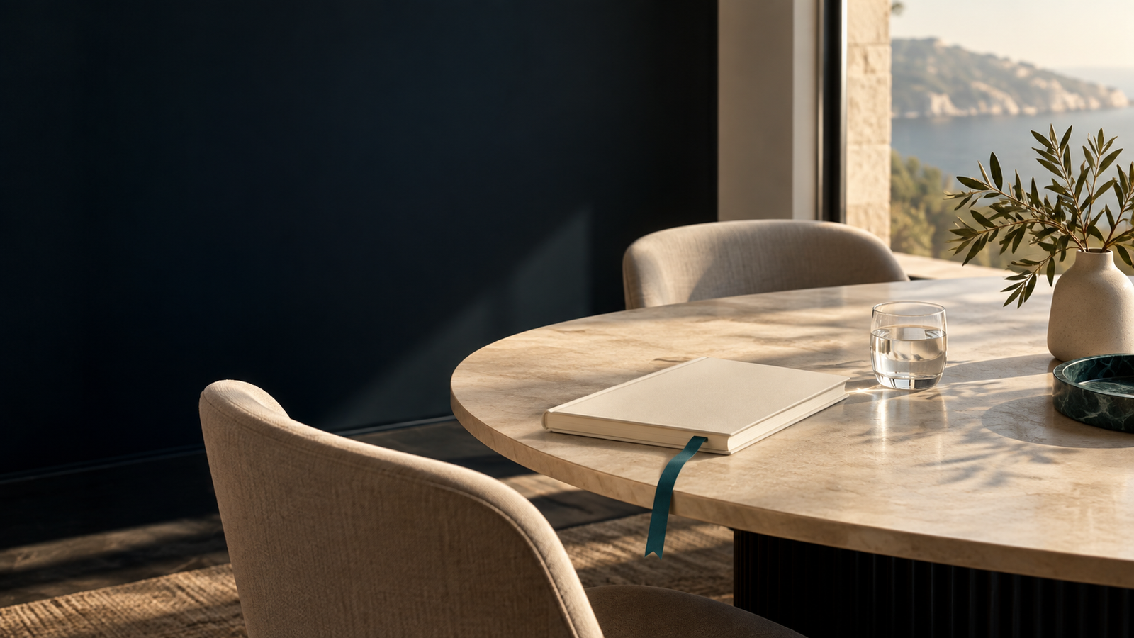 A warm, quiet setting for a first conversation